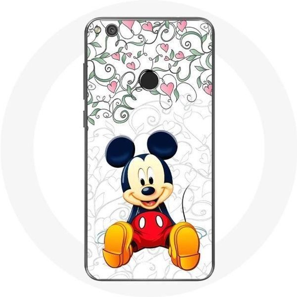 Funda Para Huawei P8 Lite 2017 Mickey Mouse Flores Corazones-image