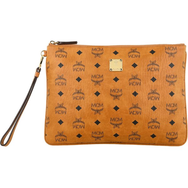 Mcm Klasyczny Monogram Pokryte PłóTno Pvc KopertóWka Damska KopertóWka BrąZowy Konjak MXZAAVI03CO001 Basic Set (Bag+Dust Bag)-image