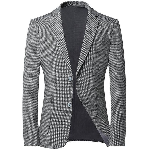 Traje Casual De Primavera Y OtoñO Para Hombre, De Grosor Medio, Moderno, Sin Planchado, Estilo Coreano, Ajustado, Individual. 4XL-image