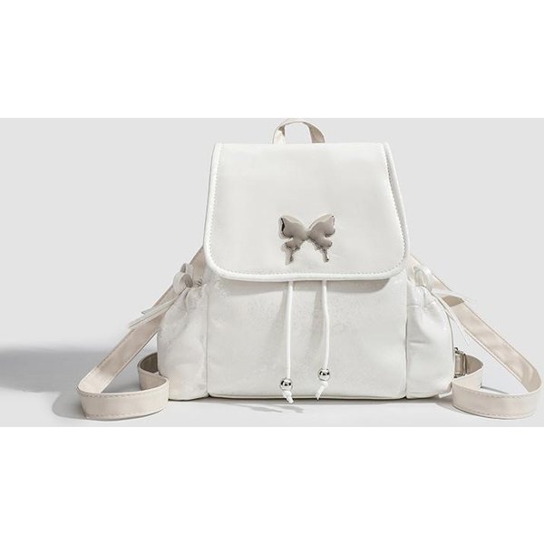 Mochila De DiseñO Nicho Para NiñAs Para Mujer En Moda De Verano Textura VersáTil Mochila Escolar Para Estudiante Mochila PequeñA Gray-image