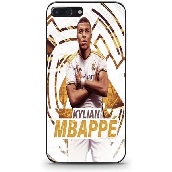 Coque Maniacase Pouriphone 7 Plus Kylian Mbappe Real Madrid Wallpaper Celebration-image
