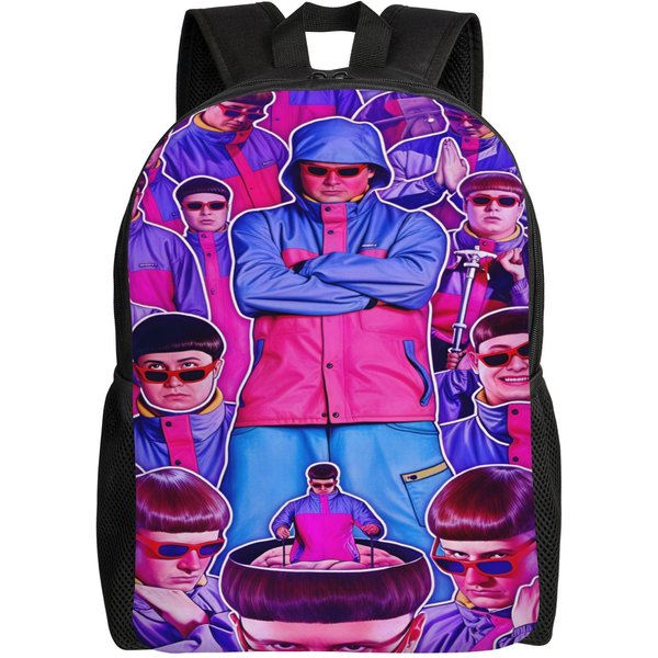 Oliver Tree Mochila Mochilas De Entrenamiento Juveniles Coloridas Grandes Bolsas De Instituto Mochila Divertida (As The Picture,As Picture) Pink-image