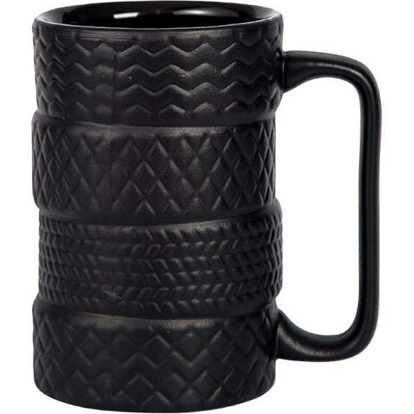 Kreatywny Kubek Do Kawy O DużEj PojemnośCi Ceramiczny Kubek Osobowość Kubek W KształCie Opony Nowość Kubek Do Herbaty I Mleka Kubek śNiadaniowy Na Urodziny Gif Black-image