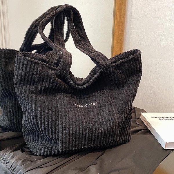 Bolso Tote VersáTil De Moda De Invierno De Gran Capacidad Para Estudiantes Universitarias En Clase, Bolso De Mano De Un Hombro Para Desplazamientos Para Mujeres-image