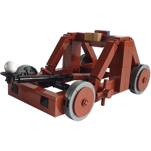 Gobricks MOC Carro Militar Imperial Trebuchet Bloques De ConstruccióN Medievales Antiguos Bloques De ConstruccióN Hazlo Tú Mismo Juguete Educativo Regalo-image