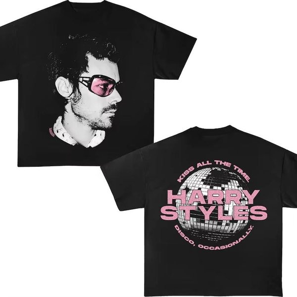 Camiseta Doble Cara Concierto Harry Styles 2026 Unisex Y Wounisex Verano AlgodóN Ropa Moda Casual Camiseta Manga Corta Streetwear L Varios Colores-image