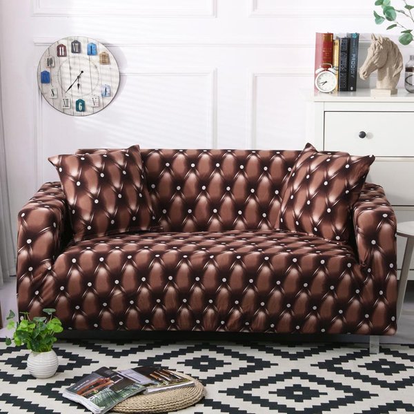 Juego De Fundas EláSticas Para Sofá De Sala De Estar Toalla Para Sofá Fundas Antideslizantes Para Sofá Para Mascotas Sofá EláStico Funda EláStica 1-Seater 90-140Cm-image