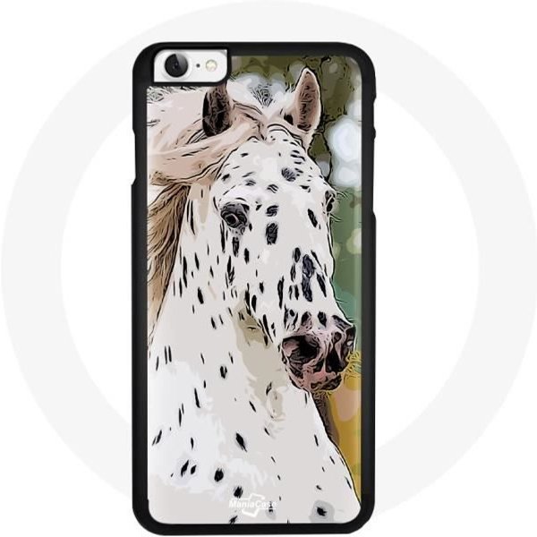 Funda - Maniacase - Iphone SE - Negra - DiseñO Caballo - Flexible-image
