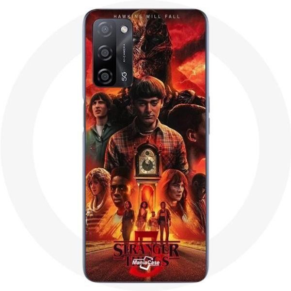 Funda - Maniacase - Oppo A55 5G - Negra - Flexible - Stranger Things Temporada 5-image