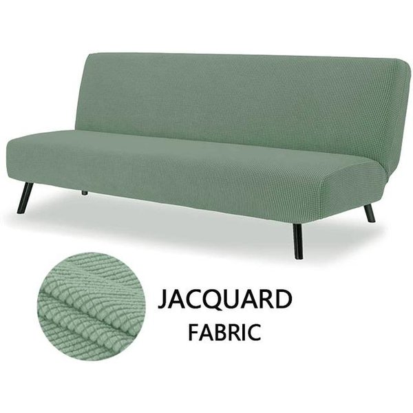 Funda Para Sofá Cama Tejido Polar Para Funda De Sofá De Sala De Estar Fundas EláSticas Ajustables Funda EláStica Para Sofá Cama Sin Brazos Para El Hogar L Size-image