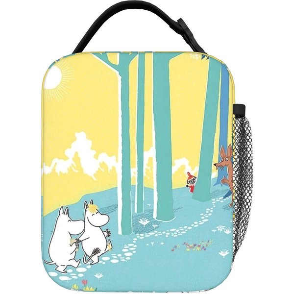 Moomins Programa De TV Bolsa De Almuerzo Aislada Gran Capacidad Bolsa Refrigeradora Reutilizable Lonchera Bolso De Mano Trabajo Exterior Hombres Mujeres One Size-image