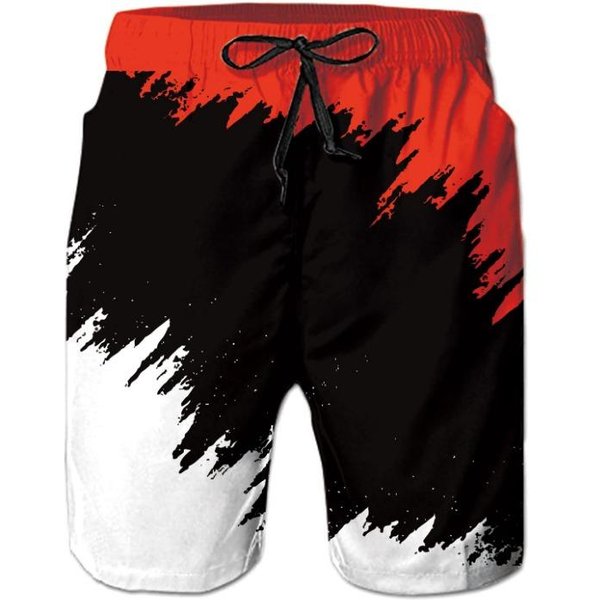 Pantalones Cortos De Playa Para Hombre NiñOs Verano Traje De BañO Pantalones Cortos Transpirables Pantalones Cortos De Surf De Secado RáPido Ropa Deportiva Casual Traje De BañO NiñO M-image