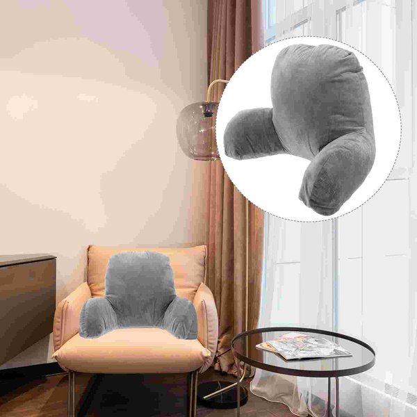 CóModo CojíN De Apoyo Para La Espalda, CojíN Reclinable Para Descanso Lumbar, CojíN Grande Para Cama De Adultos, Almohadas Para Apoyo De Espalda Y Cintura-image