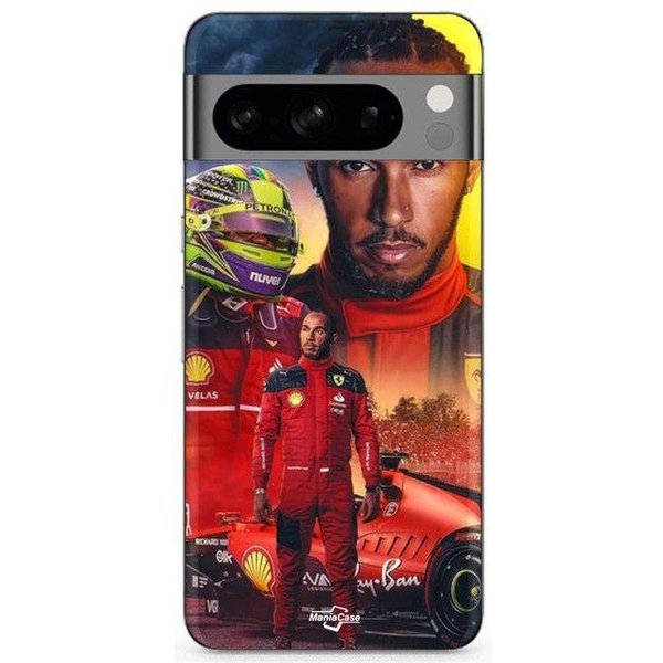Coque - Maniacase - Google Pixel 8A Pro - Noir - Souple - Scuderia Ferrari F1 Negro-image