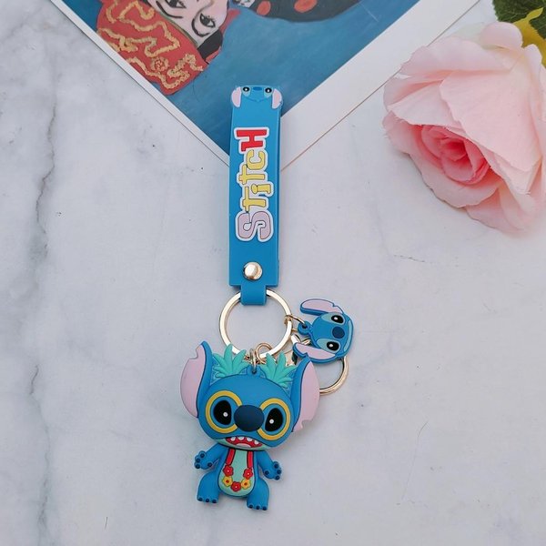Figura Lilo Stitch Cupido Juguete Llavero Regalo De Navidad Perfecto Bluegreen Gray-image