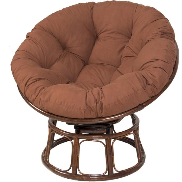 40-Calowa Poduszka Na KrzesłO Papasan Poduszka Na Taras Wygodna WisząCa OkrąGłA Poduszka Na KrzesłO 100X100Cm Kawowy-image