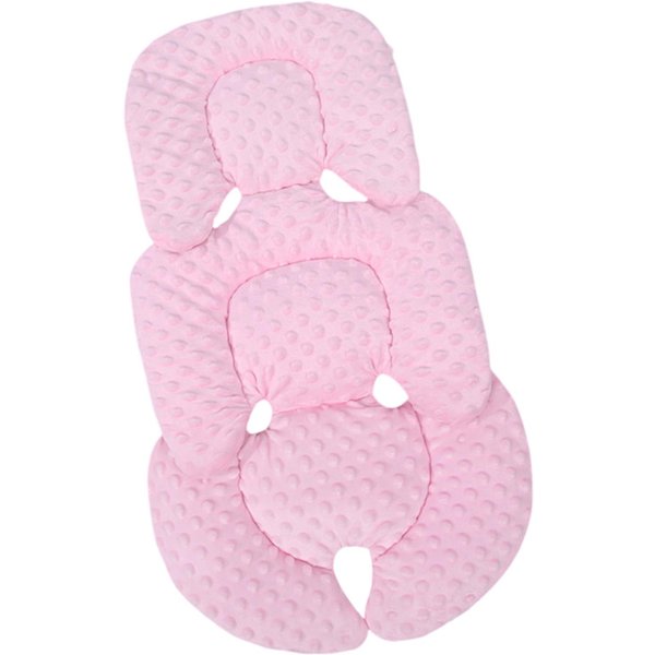 Cesta PortabebéS CojíN Silla De Seguridad Protecciones Internas CóModo CojíN De Asiento Para Cochecitos Alfombrilla De Apoyo Lumbar 5 White-image
