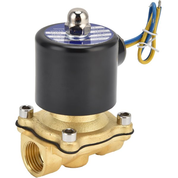 2W?160?15 G12 En VáLvula Solenoide LatóN Normalmente Cerrada VáLvula Solenoide EléCtrica Para Agua Aire-image