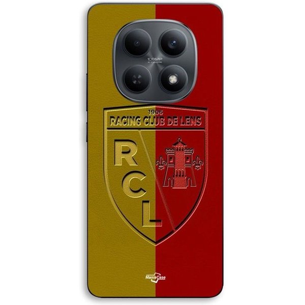 Funda De TeléFono - Maniacase - Xiaomi Redmi Note 15 5G - Silicona Tpu - Logo Rcl Lens - Fondo Amarillo Y Rojo Amarillo-image