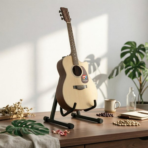 SkłAdany Stojak Na Gitarę Nie Wymaga MontażU Stojak Na Gitarę W KształCie Litery V Przechowywanie Instrumentu PrzenośNy Akcesorium Muzyczne OszczęDzająCy Miejsce-image