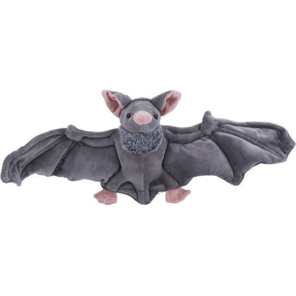 Urocza Szara Nietoperz Pluszowa Zabawka MięKki Pluszak LatająCy Nietoperz Pluszowy Prezent Urodzinowy Halloween BożE Narodzenie Dla Dzieci Dziewczynek ChłOpcóW Dekoracja Domu 22Cm Gray-image
