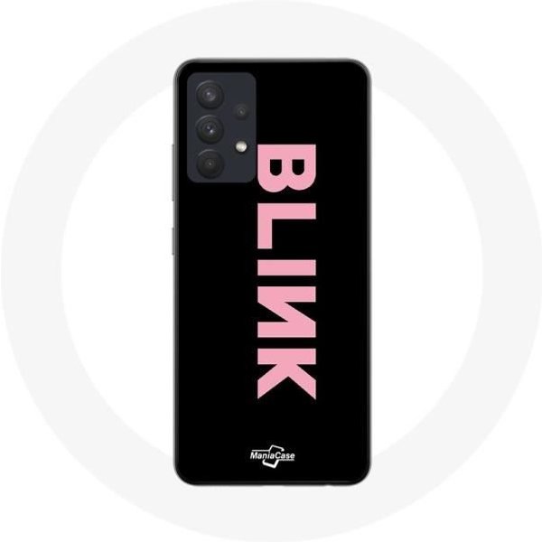 Funda Para Samsung Galaxy A13 4G / A13 4G Lite Blink Fandom Logo De Blackpink Rosa Fondo Negro-image