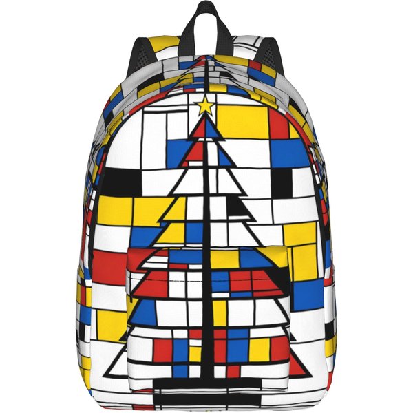 Piet Mondrian De Stijl Klasyczny Plecak Lekki Studencki Turystyczny PodróżNy Plecak Na Co Dzień Dla MężCzyzn Kobiet Torby PłóCienne Na Laptop S Yellow-image