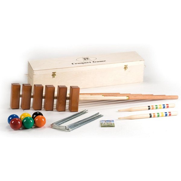 Croquet Lucio Londero Profesional Para 6 Jugadores - Caja De Madera-image