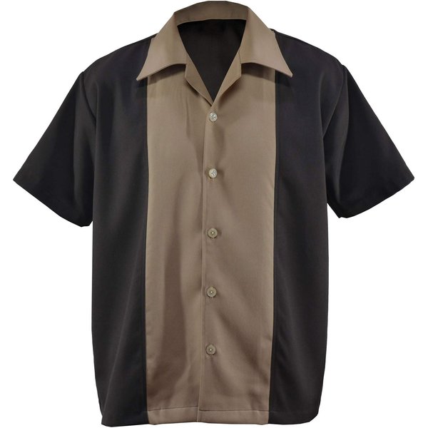 Camisa Hawaiana Para Hombres, Camisas De Bolos Vintage Con Botones, Camisa De Playa De Verano De Manga Corta XXL Negro-image