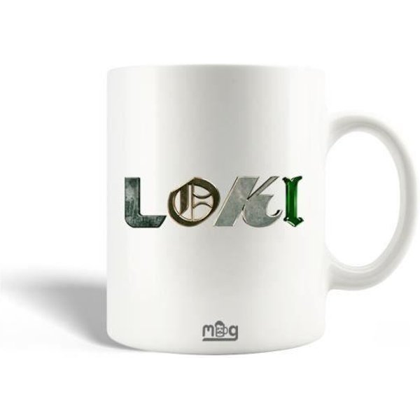 Taza De CeráMica - Maniacase - Logo Serie Loki - 30Cl - Blanca - Apta Para Lavavajillas-image