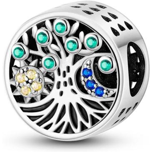 Abalorios De Circonio Con Incrustaciones De Plata De Ley 925, Cuentas Coloridas Con Cierre De Estrella, BúHo, Gato, Compatible Con Pulsera Original, JoyeríA DIY White-image