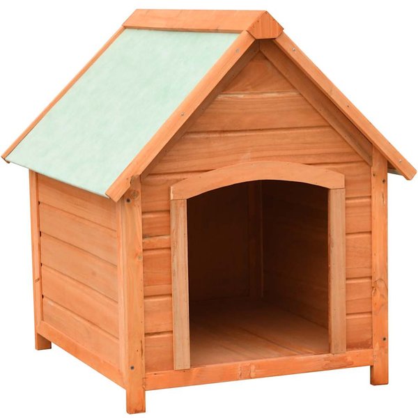 Casa Para Perros Madera Maciza De Pino Y Abeto 72 X 85 X 82 Cm-image