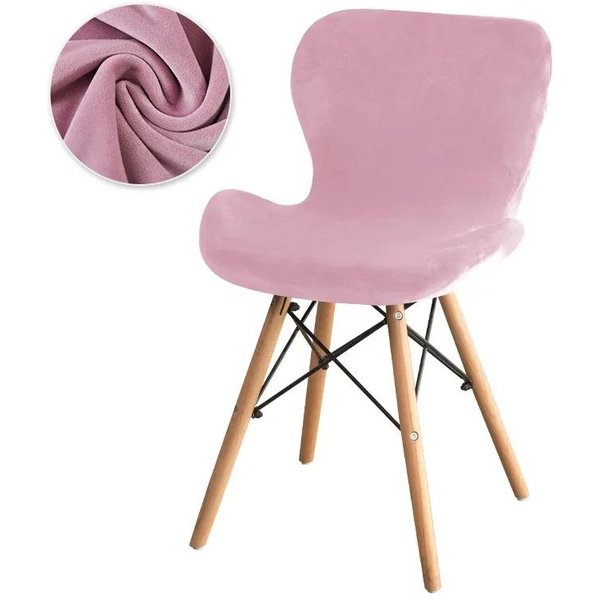 1/2/4/6 Piezas Funda De Silla Mariposa De Terciopelo Fundas Curvas Para Asiento De Comedor Funda Para Silla De Acento Funda Para Silla Asiento Funda Para Taburete De Bar 1Pc-image