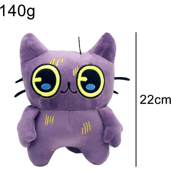 Nowa Pluszowa Lalka Tostada Uroczy Fioletowy Kot BawełNiana Lalka Akcesoria Anime Zabawka Prezenty Na Halloween BożE Narodzenie-image