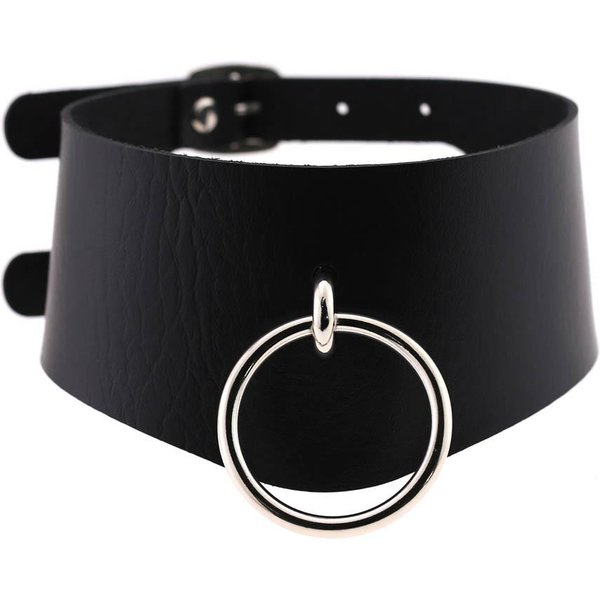 Diezi Moda Punk Estilo Diferente Hombres Torques Collar GóTico Cuero PU Gargantilla Collar Cadena Corporal Para Mujer JoyeríA Black-image