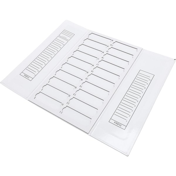 Bandeja Para Portaobjetos De Microscopio De 20 Lugares CartóN Plegable Organizador De Almacenamiento De Portaobjetos TamañO De Ranura 8X2,5 Cm-image