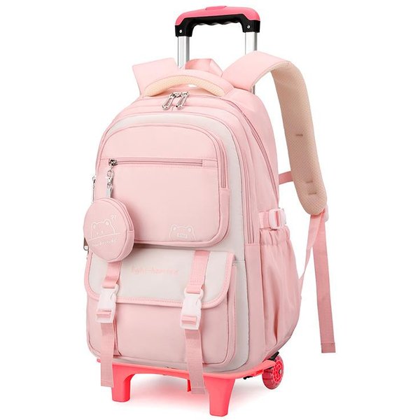 Mochila Escolar Con Ruedas Para NiñOs Mochila Trolley Para Estudiantes Mochila Para Libros Mochila Escolar Rodante Para NiñAs NiñOs Mochila Con Ruedas-image