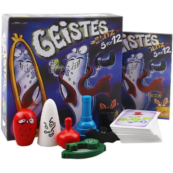 Juego Familiar ReunióN Juego Juego De Cartas Geistes Blitz 1+2+3 +4Ghost Blitz Geistesblitz 5 Antes De Las 12 Juego De Mesa-image
