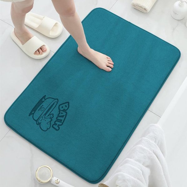 Alfombrilla Antideslizante BañO Sentido Avanzado Inodoro Alfombrilla Absorbente Manta DoméStica Alfombrilla Para Pies Secado RáPido Alfombrilla Para Puerta De Inodoro 40Cm*60Cm-image