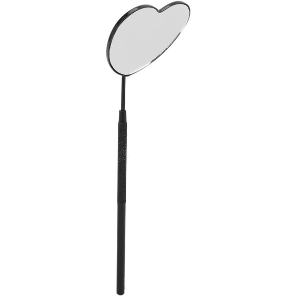 Espejo De PestañAs En Forma De CorazóN Profesional PortáTil De Acero Inoxidable Maquillaje PestañAs Espejo Para PestañAs Negro-image