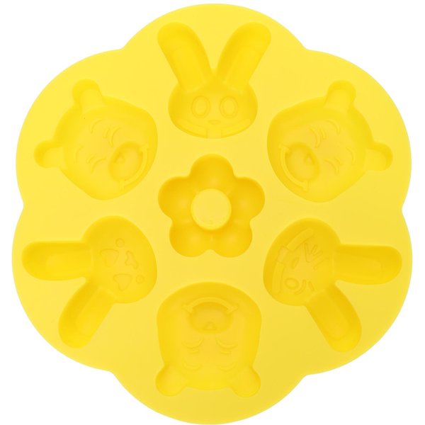 Molde De Silicona De Dibujos Animados DIY Hecho A Mano Reutilizable Molde Para Pastel Chocolate Para Hornear Cocina Yellow-image