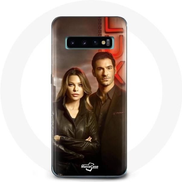 Funda Para Samsung Galaxy S10 Plus Chloe Decker Y Lucifer Morningstar-image