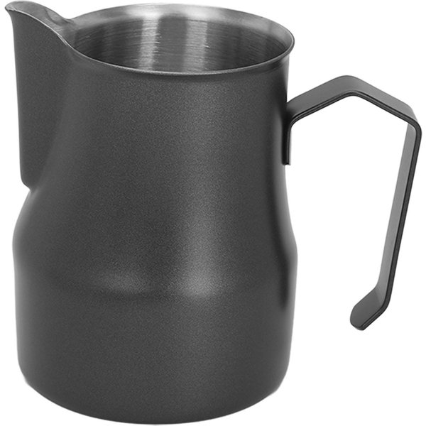 Dzbanek Do Spieniania Mleka Dzbanek Do Spieniania Kawy Stal Nierdzewna 304 Kubek Do Kawy I Mleka Kubek Do Spieniania Mleka Black 450ML Black-image