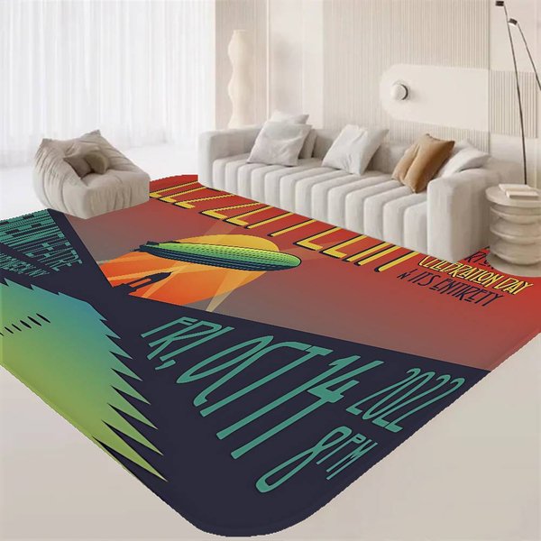 L-Led Z-Zeppelin Zespół Korytarz Dywan Zmywalny AntypośLizgowy Salon Kanapa KrzesłA Dywanik Do Strefy Kuchnia Wycieraczka Dywanik 40X120 Cm-image