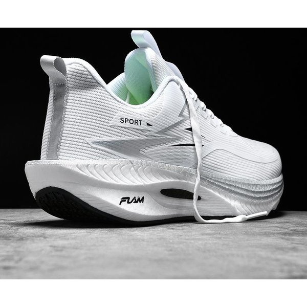Zapatillas Deportivas Para Correr Hombre Zapatillas Deportivas MaratóN Transpirable Felpa Comodidad Tendencia Mujer Zapatilla Deportiva Exterior Zapatillas Deportivas AmortiguacióN De Aire 43 White-image