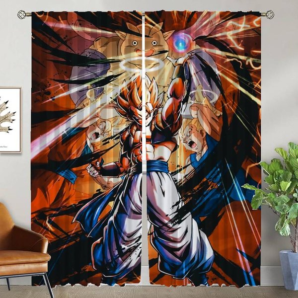 Cortinas Blackout Para CáMara DragóN Cortina De SalóN Cortinas Para Interior Del Hogar 2 Piezas Estores DecoracióN De Halloween ParticióN W50Xh70Cmx2Pcs-Cl-image