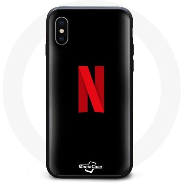 Funda Blanda - Netflix - Iphone XS Max - Negro - Mixto - Adulto-image