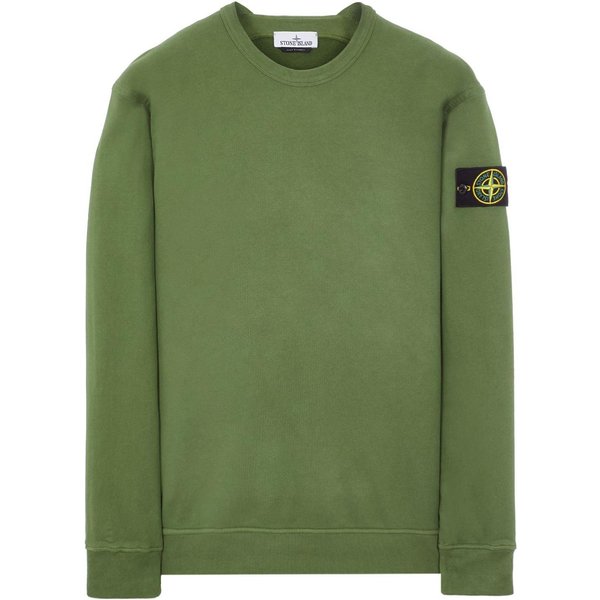 Sudadera Con Parche De Logo Stone Island Para Hombre Sudaderas Verde Oliva 771561720-V0058 L-image