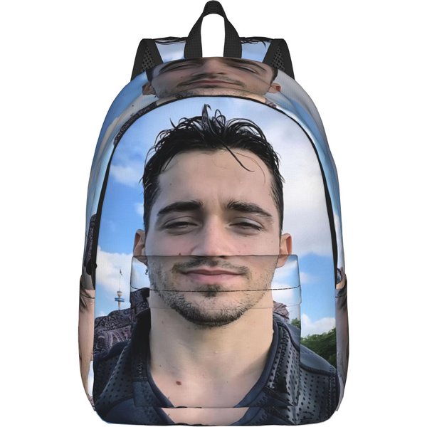 C-Charles Leclerc Plecak Dla MężCzyzn Kobiet NastolatkóW SzkołY ŚRedniej Biznesowy Plecak Na Co Dzień Torby Z PłóTna Na Laptop TrwałE 15 Inches-image