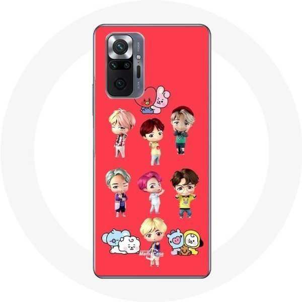 Funda Para Xiaomi Redmi Note 10 Pro BTS Tinytan AnimacióN BT21 PóSter-image